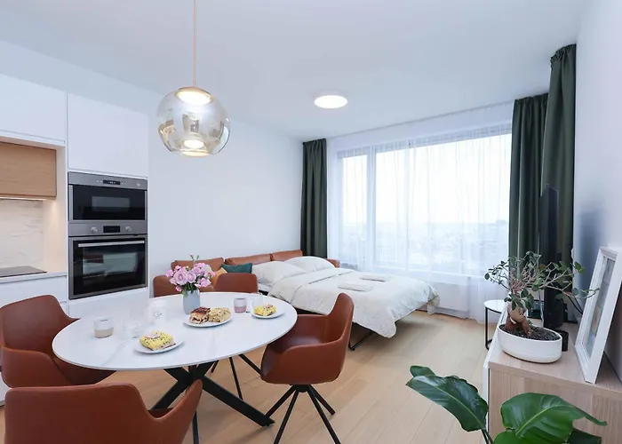 Apartmán Skypark Tower 4, Free Parking And Beautiful Views Bratislava