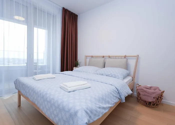 Apartmán Skypark Tower 4, Free Parking And Beautiful Views Bratislava